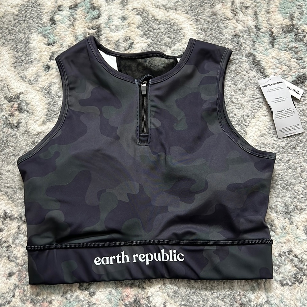 Earth Republic Camo Sports Bra/Crop Top